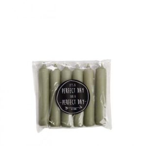 Rustik Lys 6pack dinerkaarsen - Eucalyptus