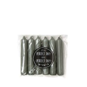 Rustik Lys 6pack dinerkaarsen - Stone