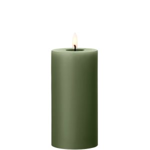 Ester & Erik Led Pillar Candle 15CM – Green Soil