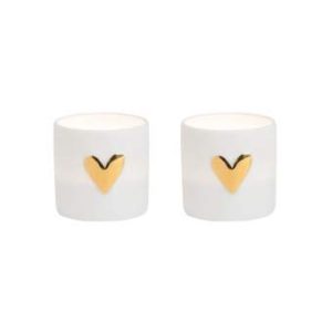Räder Lights heart Set of 2pcs gold