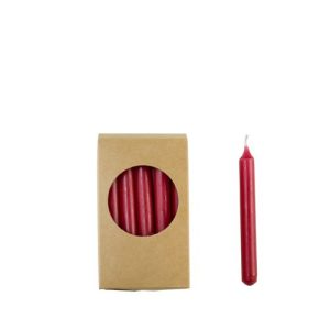 Rustik Lys Potloodkaarsjes 1.2x10CM - Antiek rood