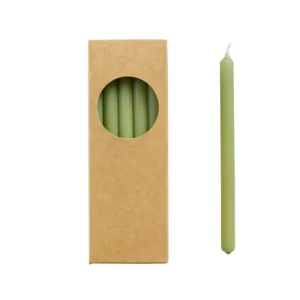 Rustik Lys Potloodkaarsjes 1.2x17.5CM - Olijfgroen