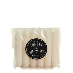 Rustik Lys 6pack dinerkaarsen - Vanilla