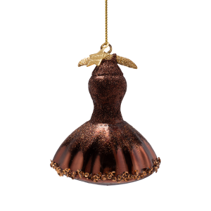 Vondels Ornament dress brown H9cm
